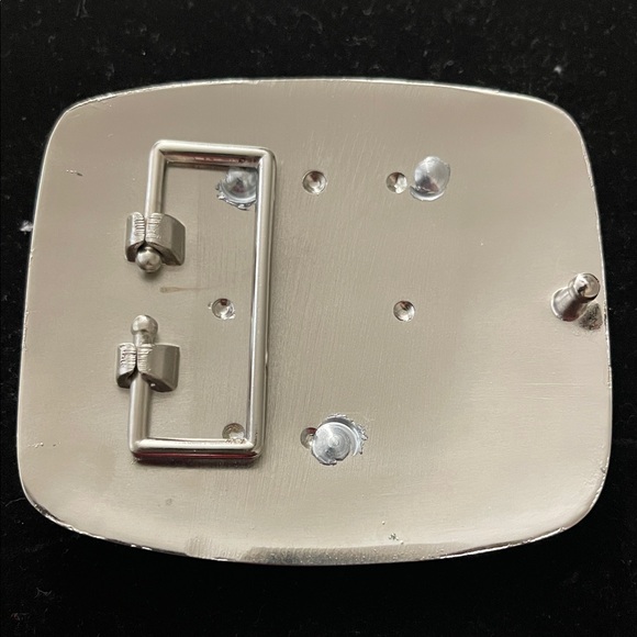 Metal Belt Buckle with Rhinestone R - Picture 4 of 5